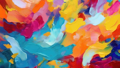 Vibrant Acrylic Artwork Swirling Textures Form a Chaotic, Seamless Abstract Pattern Perfect for Creative Backdrops and Designs