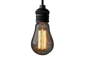 Isolated Classic Light Bulb with Wires