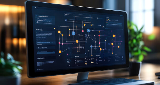 AI-Driven Customizable Workflow Automation Interface on a Computer Screen for Efficient Team Collaboration