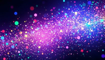 Fototapeta premium Colorful Bokeh Abstract Background Featuring Vibrant Lights in a Multicolored Pattern