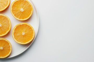Orange slices backdrop Healthy eating backdrop