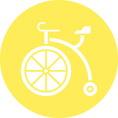 Circus Cycle icon single vector illustration