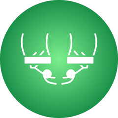 Two Persons Hanging icon single vector illustration