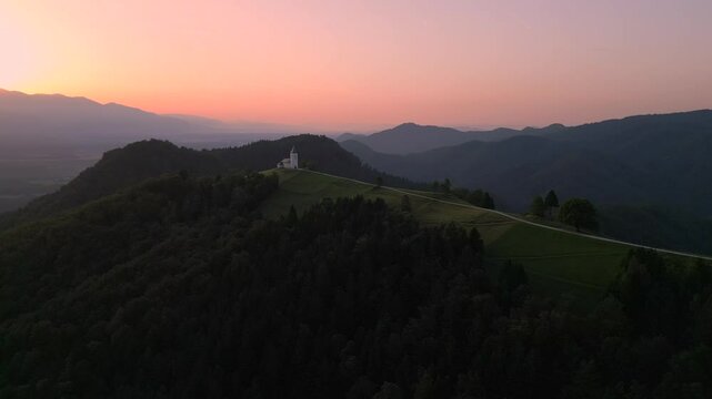 Church on the edge of the hill