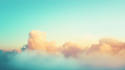 Naklejka premium Dreamy sunset cloudscape.