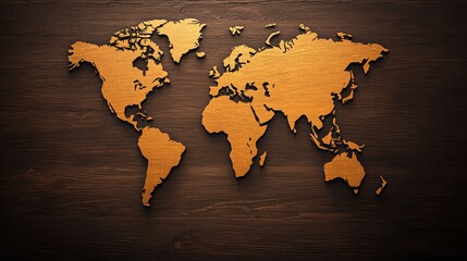 Exploring global geographies wooden world map art home decor rustic style interior design aesthetic viewpoint