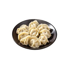 dumplings on a white background