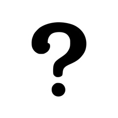 Black Silhouette of a Questionmark