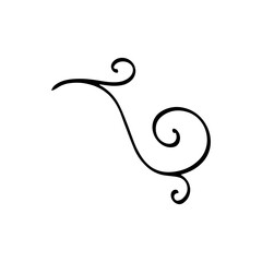 baroque element hand drawn