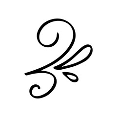 floral decorative hand drawn