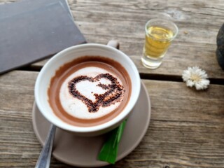 Coffee with heart 