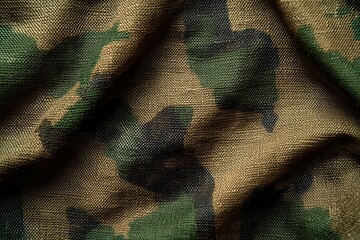 Camouflage fabric texture for a military themed backdrop