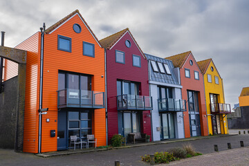 The Beautifull Harbour and Center of Stavoren, Netherlands.
