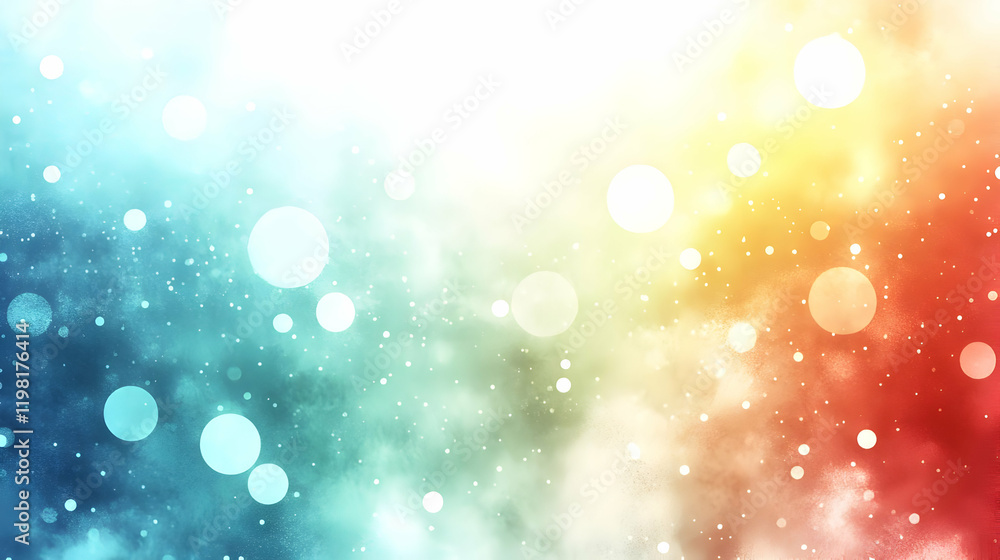 Aufkleber vibrant abstract background with glowing lights and color gradient