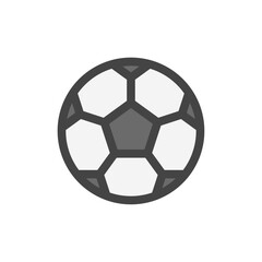 Fototapeta premium カラースポーツ関連の単品アイコン サッカーボール