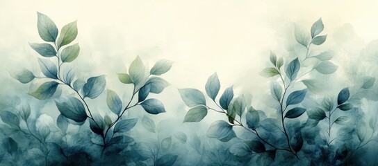 Watercolor Leaf Illustration Collection Green Gray Eucalyptus Olive Chamomile for Wedding Stationery Backgrounds Decorations