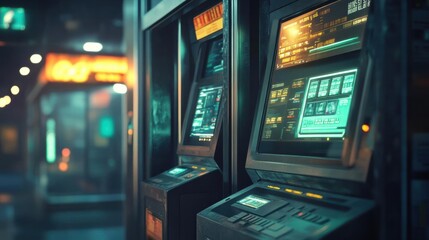 Cyberpunk Cityscape: Futuristic Technology and Urban Environments