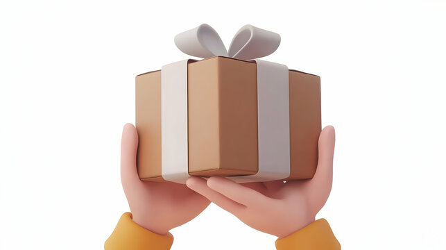 3D Render Gift Box Illustration