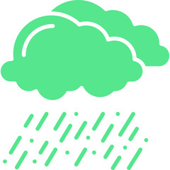 Rain icon single vector illustration