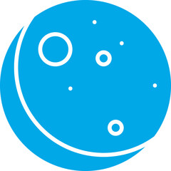 New Moon icon single vector illustration