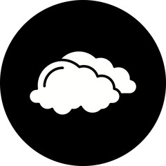 Overcast icon single vector illustration