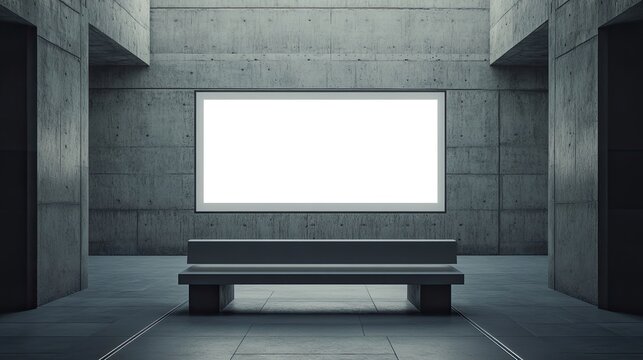 A digital interactive panel installed in a museum exhibit, showcasing a blank screen for future content.