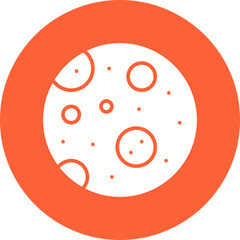 Full Moon icon single vector illustration