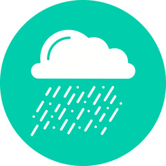 Heavy Rain icon single vector illustration