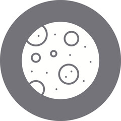 Full Moon icon single vector illustration