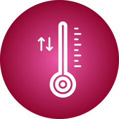 Thermometer icon single vector illustration