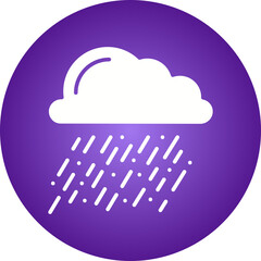 Heavy Rain icon single vector illustration