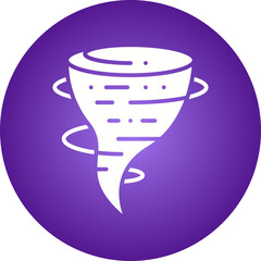 Tornado icon single vector illustration