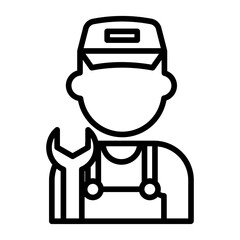mechanic Line Icon