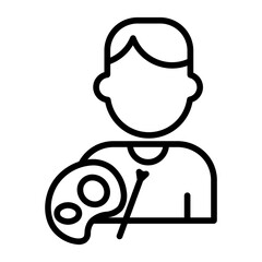painter Line Icon
