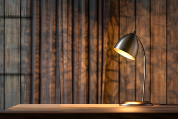 Modern Minimalist Desk Lamp with Dome-Shaped Shade Illuminating a Cozy Home Workspace