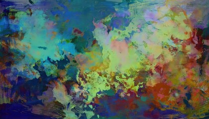 Textured Distress Layered Grunge Canvas Showcasing Multilayered Paint Distress, Embracing Authenticity and Raw Expression.