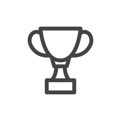線画スポーツ関連の単品アイコン　トロフィー