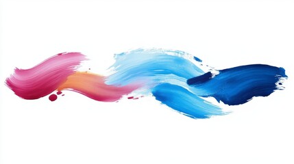 Fototapeta premium Abstract watercolor brush strokes painted background. Texture paper. illustration