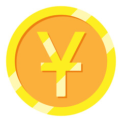Chinese Yuan Currency Symbol Flat Icon