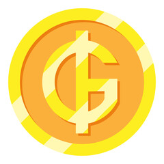 Paraguay Guarani Currency Symbol Flat Icon