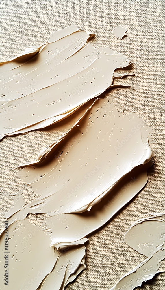 Poster beige acrylic paint texture on canvas artistic design elements : generative ai