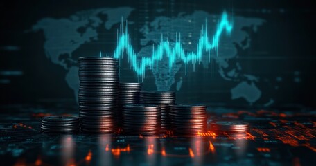 Money Growth Business Graph Economy Finance Investment Currency Stock Market Profit Diagram Analysis Chart