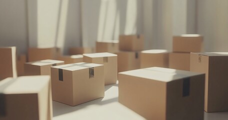 open cardboard box
