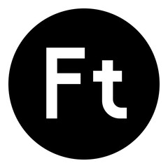 Hungarian Forint Currency Symbol Glyph Icon