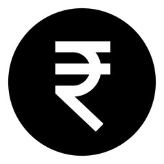 Indian Rupee Currency Symbol Glyph Icon