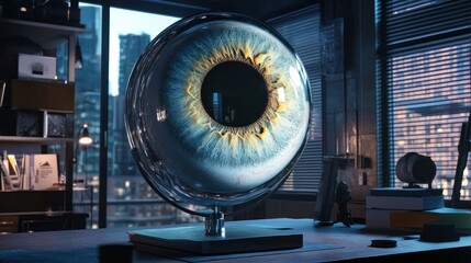 Enigmatic Eye: A Cryptic Gaze in an Urban Setting