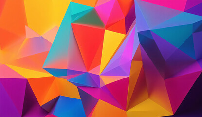 abstract background with colorful geometric shapes