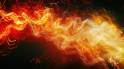 Fototapeta premium Abstract fiery swirls and energy stream.