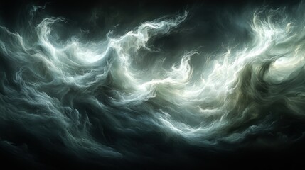 Obraz premium Dark ethereal cloudscape, swirling energy, cosmic background, fantasy art