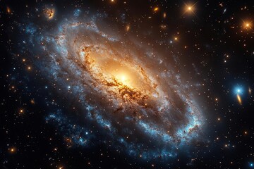 Fototapeta premium celestial wonders unfold with swirling nebulas and vibrant galaxies, illuminated by countless stars, creating a breathtaking and uncharted universe that invites exploration and awe